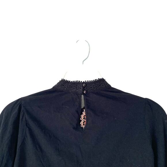 Tiny Anthropologie Embroidered Floral Knit Blouse size XS - Picture 9 of 11